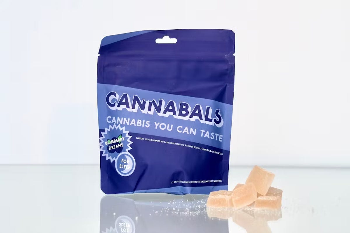 Photo of Cannabals Blueberry Dreams CBN Infused Gummies 100mg