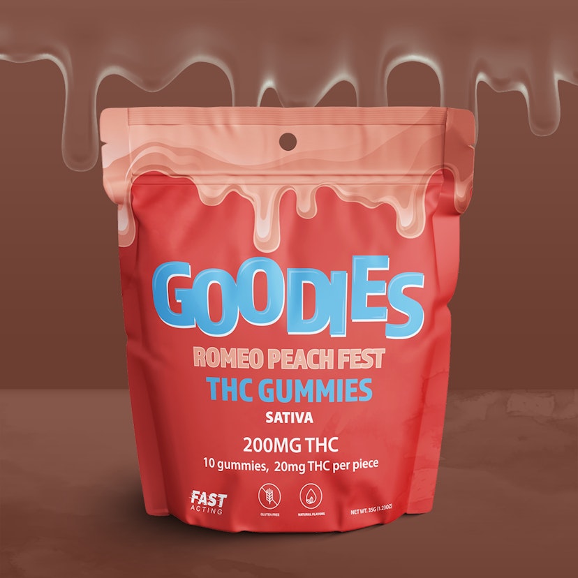 Goodies - Romeo Peach Fest 200mg Gummies