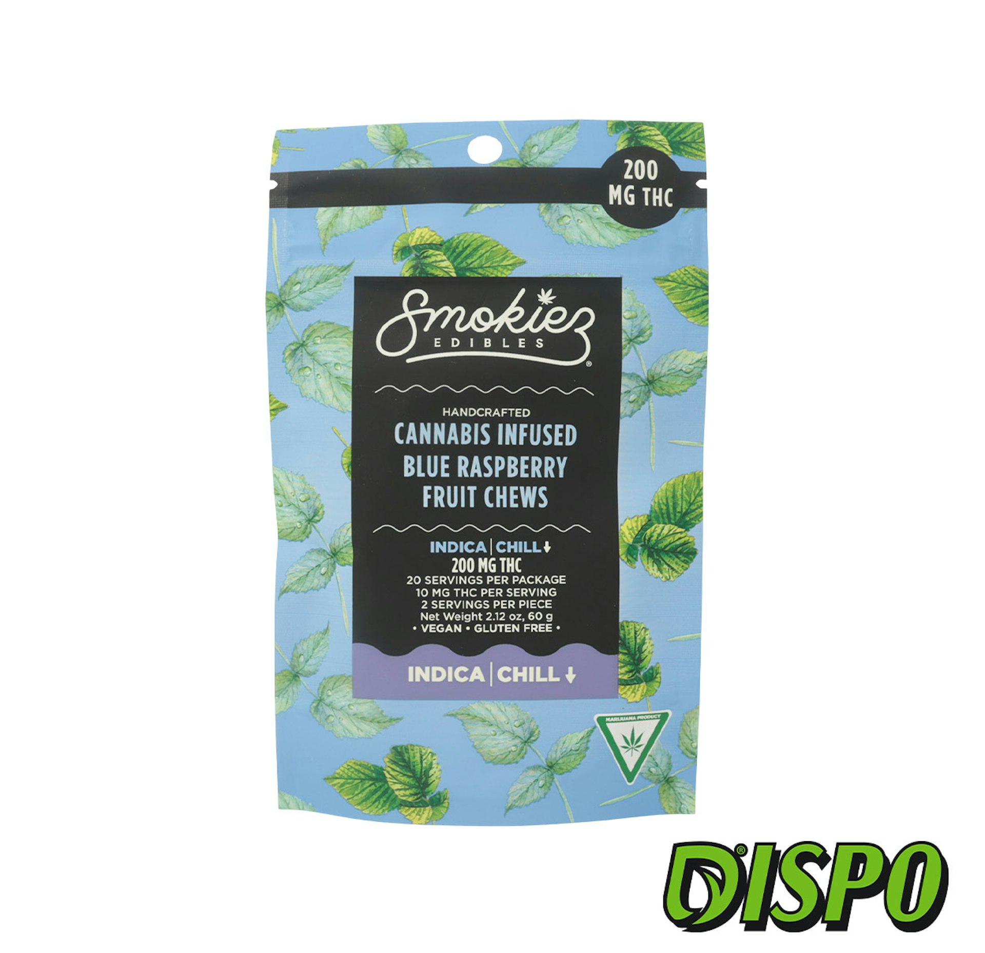 Smokiez - (I) Sweet Blue Raspberry 200mg Gummies