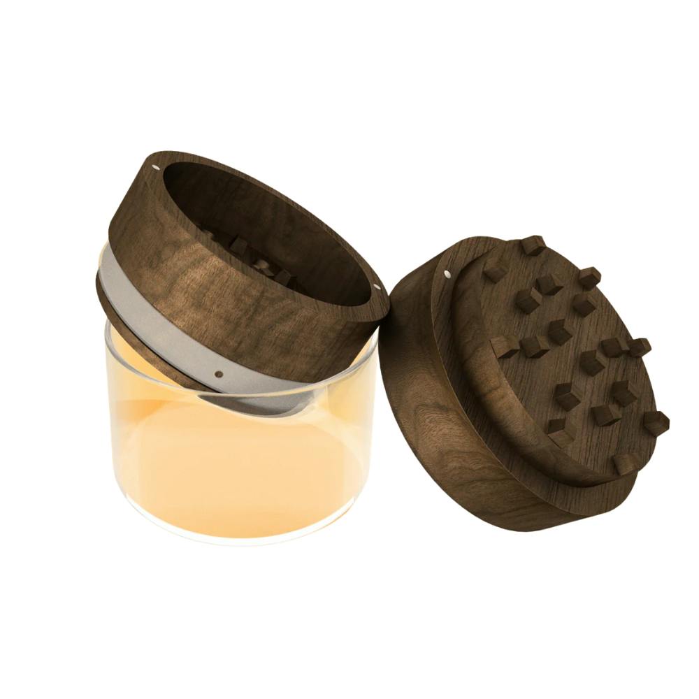 Ukiyohi | Essential Wood Grinder | Dark Wood