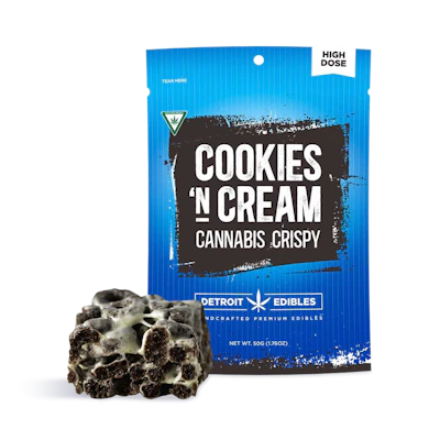 Cookies 'N Cream Crispy | 200mg - EDIBLES by Detroit Edibles at King of Budz