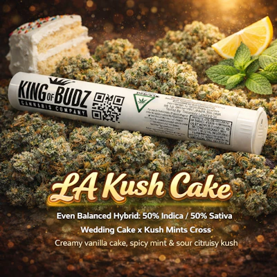 KOB - 1g Preroll - LA Kush Cake