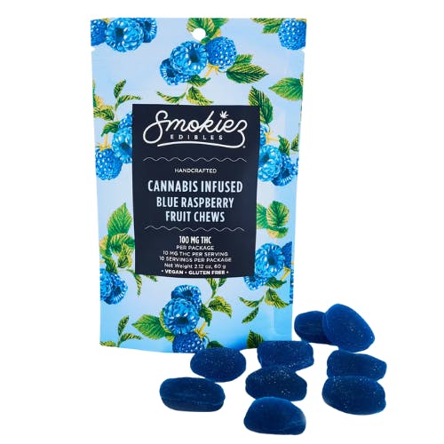 Smokiez | Blue Raspberry | Indica | 100mg | 10ct
