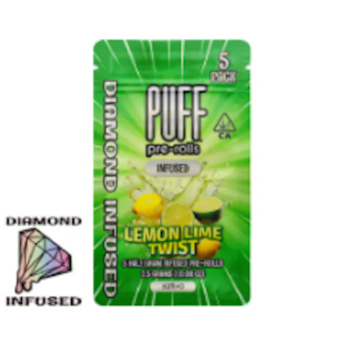 Lemon Lime Twist | Infused Pre-Rolls | 5pk | 2.5g-2