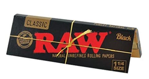 Photo of Raw Black Natural 1&1/4 Rolling Papers