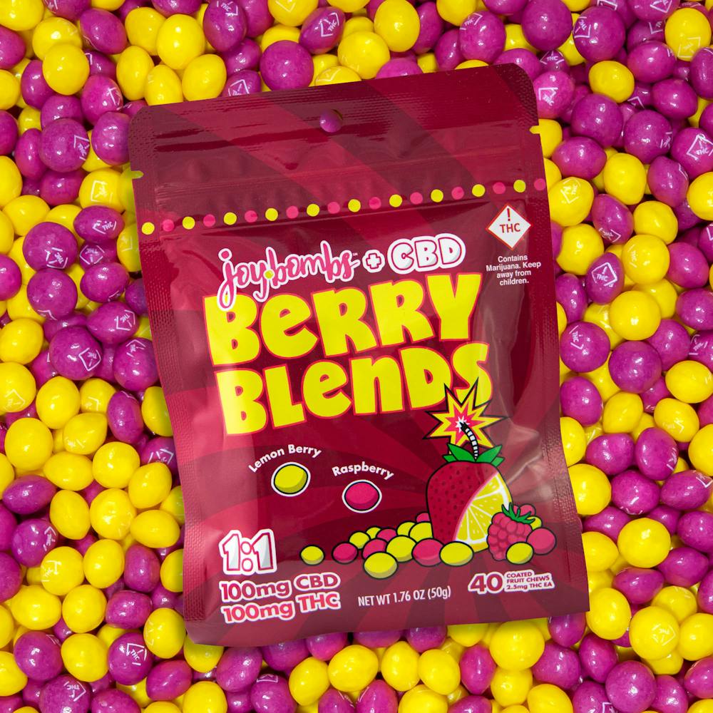 Product Joy Bombs + CBD 1:1 Sour Blends (40pk) - 2.5mg CBD & THC ea (200mg total)