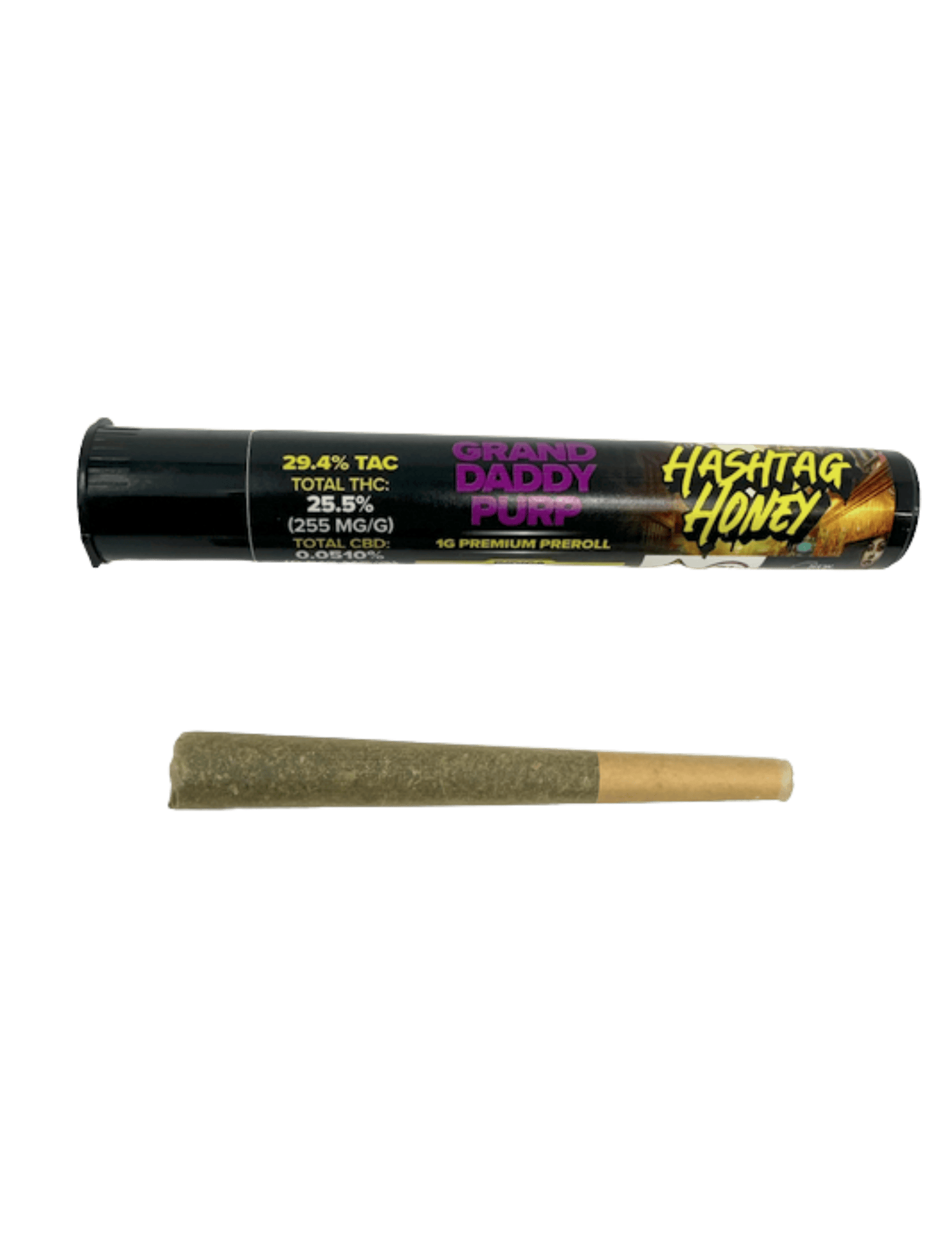 Hashtag Honey - Grand Daddy Purp Preroll by Hashtag Honey