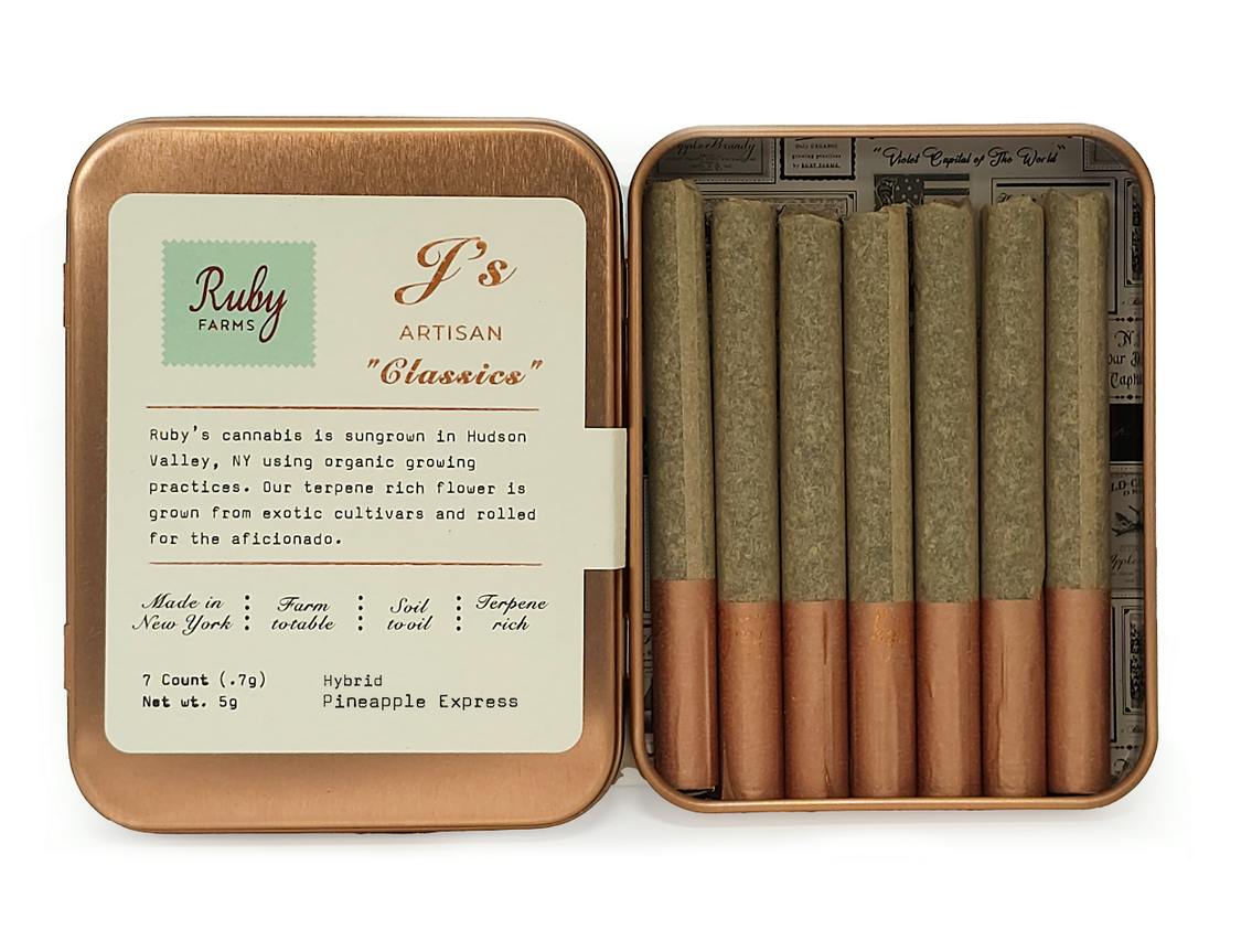 Pineapple Express | 7 Pack Classics | 5g | Pre rolls | Hybrid | Ruby Farms