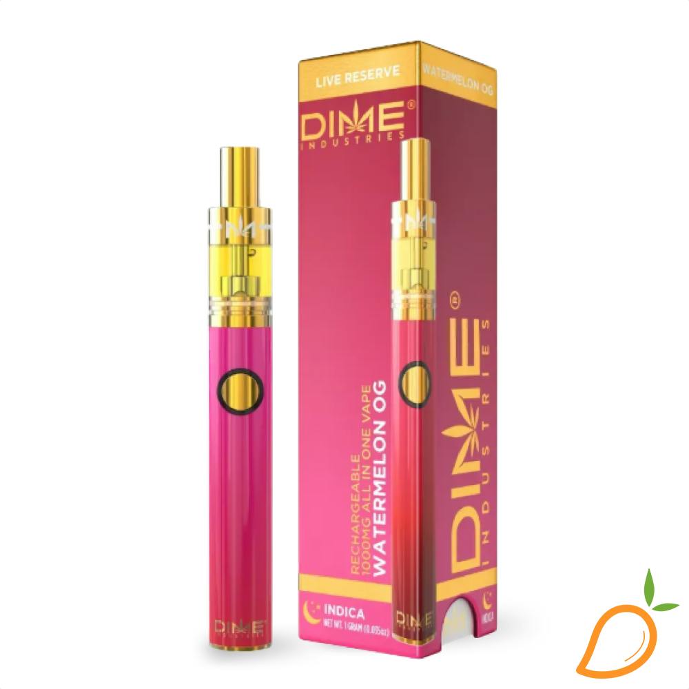 1g Watermelon OG Live Resin Disposable Vape Dime Industries | Mango Cannabis  Tulsa - Mingo