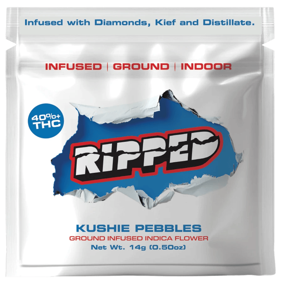 Product Ripped | Kushie Pebbles | 14g Triple Infused Ground Flower | B37-B