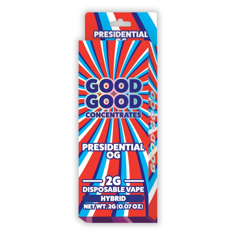 Good Good | Disposable Vape | Presidential OG | 2g