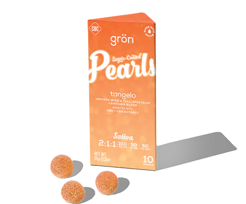 Grn 2:1:1 Tangelo Pearls – Sativa – THC/CBC/CBG-1