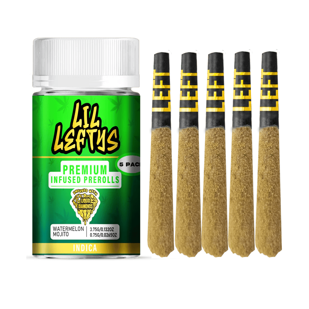 Left Coast - 5 Pack .75g Infused Prerolls - Watermelon Mojito