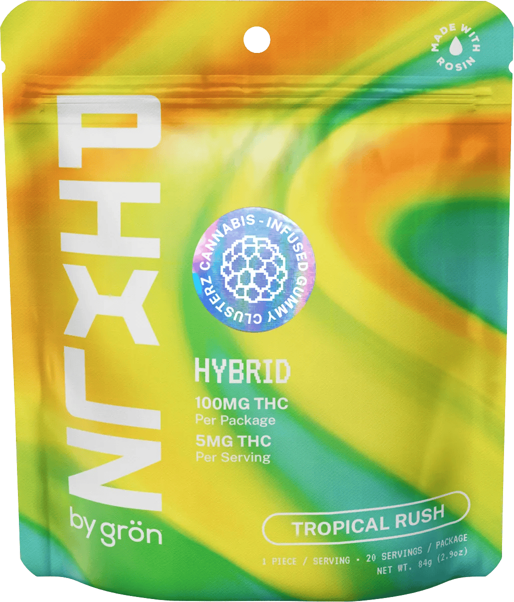 Pixlz | Tropical Rush | 20pk Gummy Cluster | 100mg
