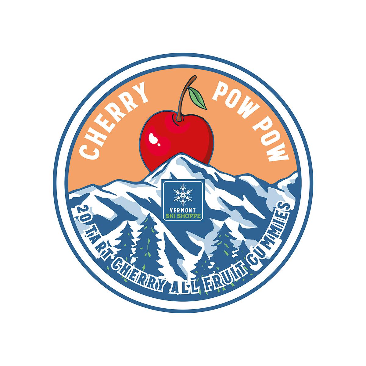 Photo of VT Ski Shoppe – Cherry Pow Pow Tart Cherry Gummies – 20x 5mg