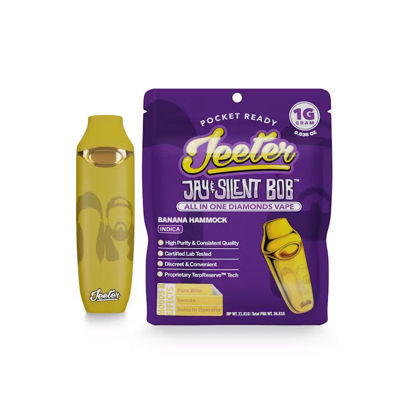 Shop Jeeter JSB x Jeeter Banana Hammock - Liquid Diamond Disposable Vape -  Cannapi - Cannabis Dispensary Brockton.