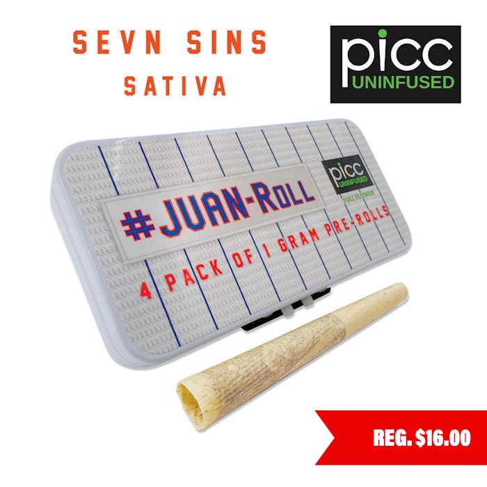 Product #JUAN-ROLL - Seven Sins - 4g - 4pk - Prerolls