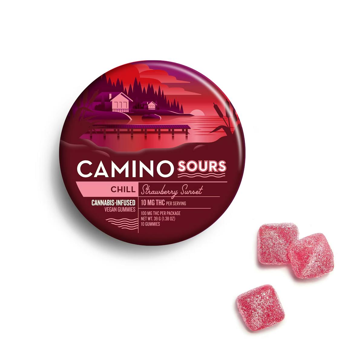 Photo of Camino | Strawberry Sunset Gummies | 100mg CBN 10pk Sours