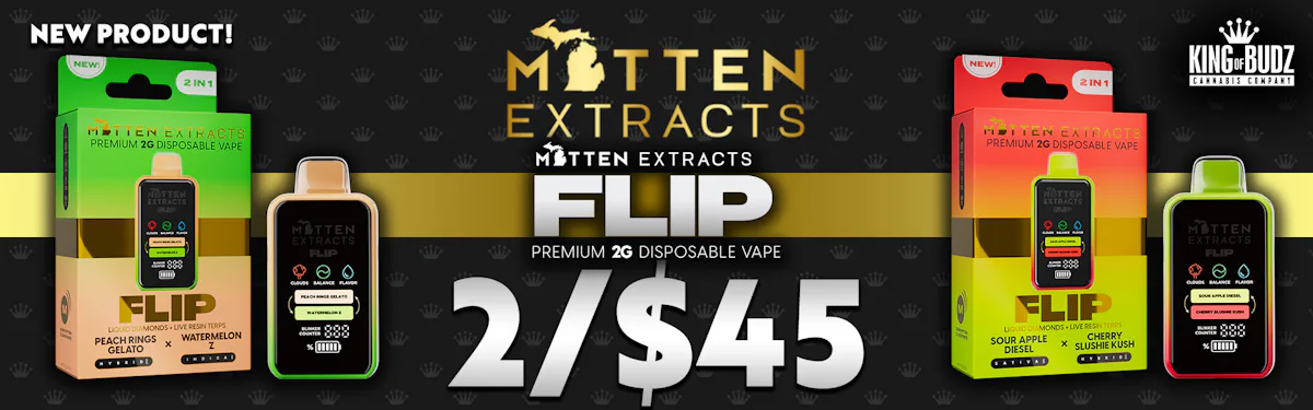 Mitten Extracts 2g Flip Disposable- 2 for $45