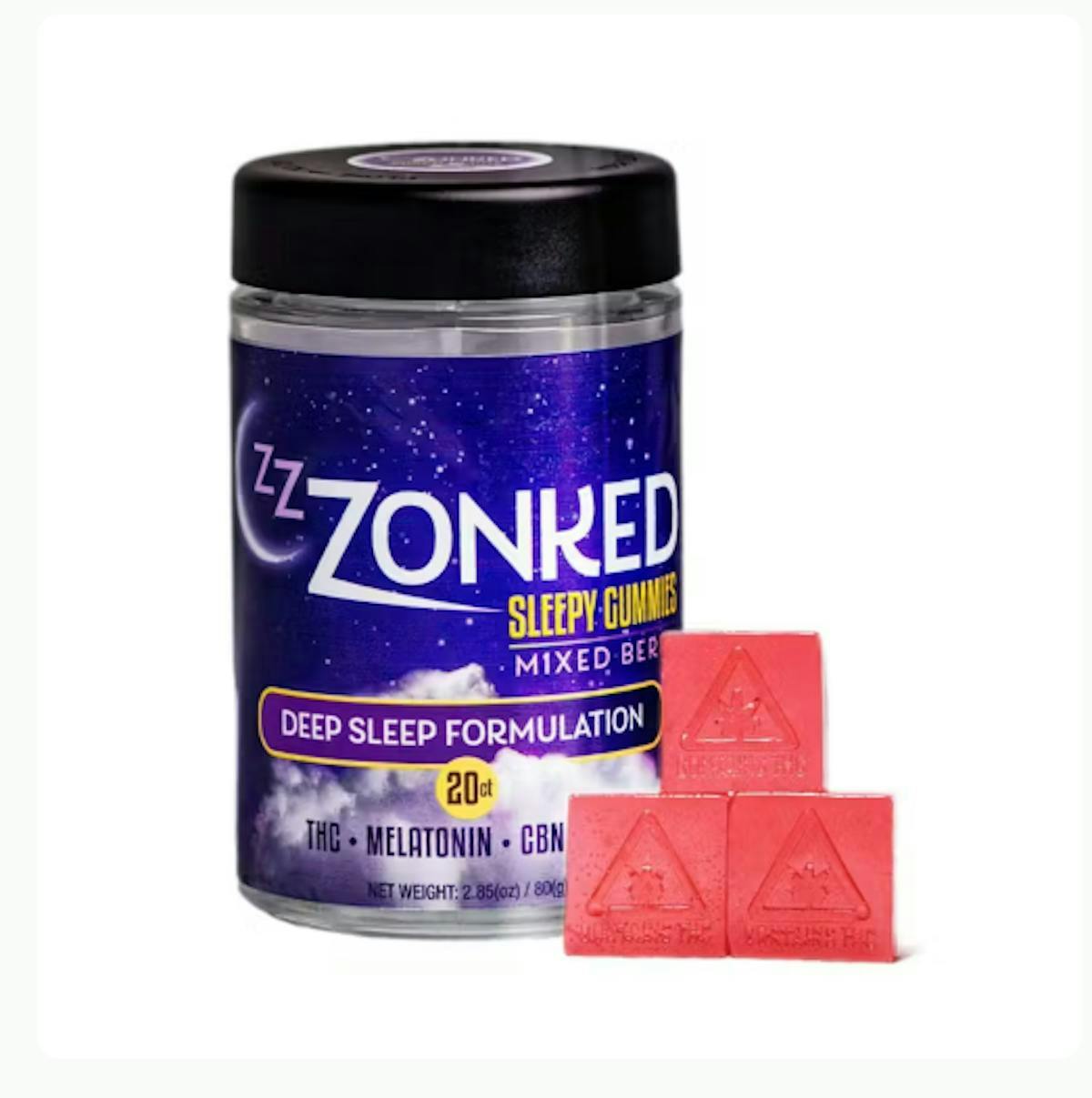 Image of Tutti Fruity Zonked Melatonin Free Gummies