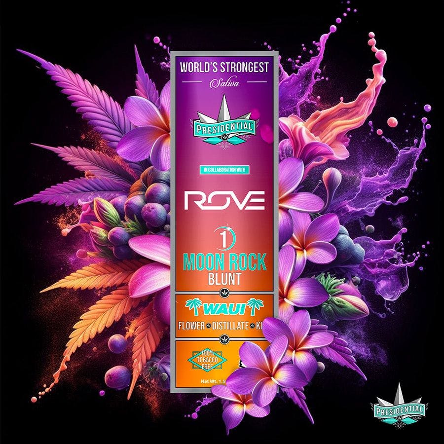 Presidential x Rove Waui 1.5g Moonrock Infused Blunt