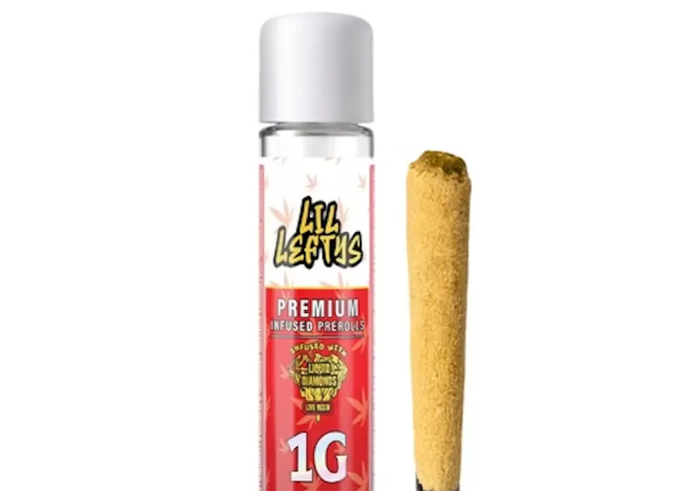 Product Left Coast - Cherry Volcano - 1g - Liquid Diamond Infused Preroll