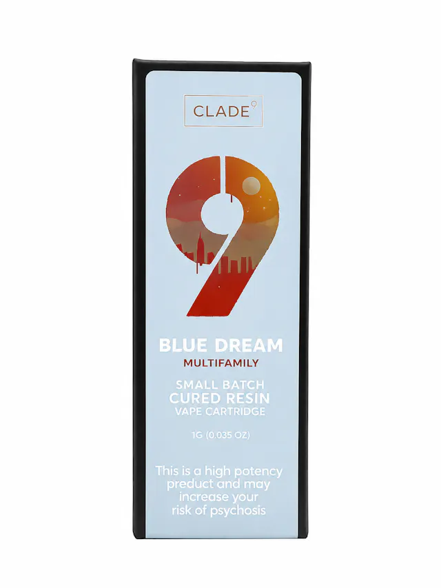 Clade9 Cured Resin Cart Blue Dream 1g (sativa, cured resin cartidge)