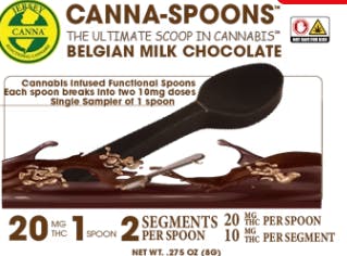 Belgian Milk Chocolate Functional Spoon | 20mg 2pk