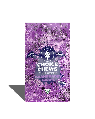Choice Chews - 200mg Gummies - Granddaddy Grape (Indica)