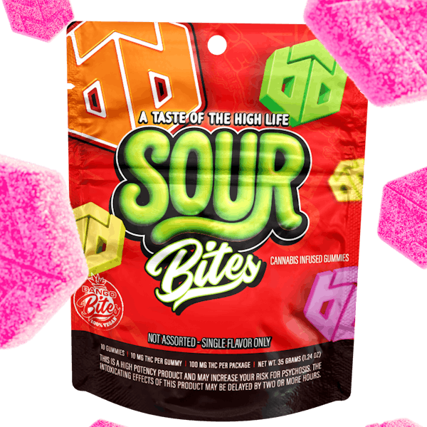 Bango Bites Sour Pink Lemonade Bites