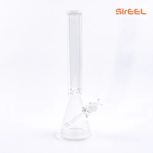 SirEEL 8′ Clear Etched Bong with Bowl-active