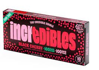 Product GTI Incredibles Chocolate - Black Cherry (1:1 THC:CBD) 100mg