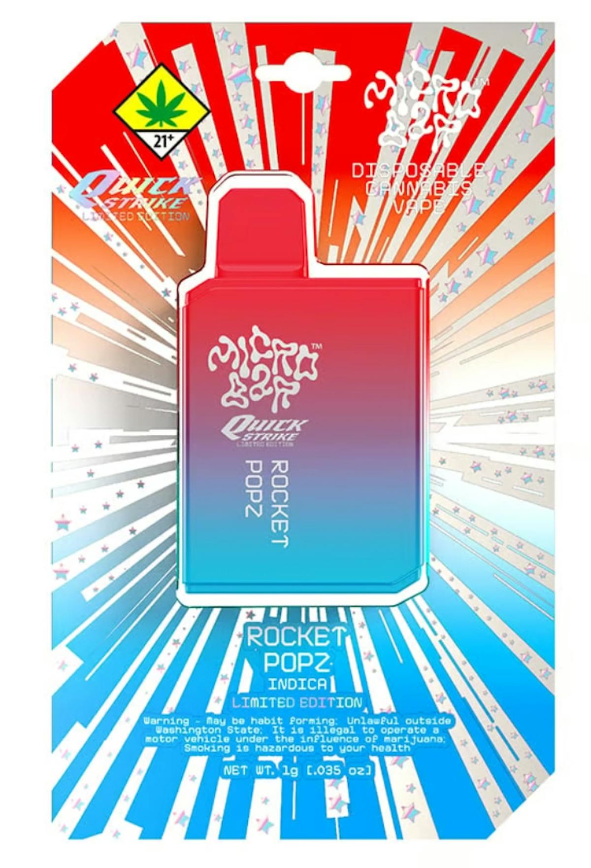 Photo of Rocket Popz 1g Disposable Vape Micro Bar