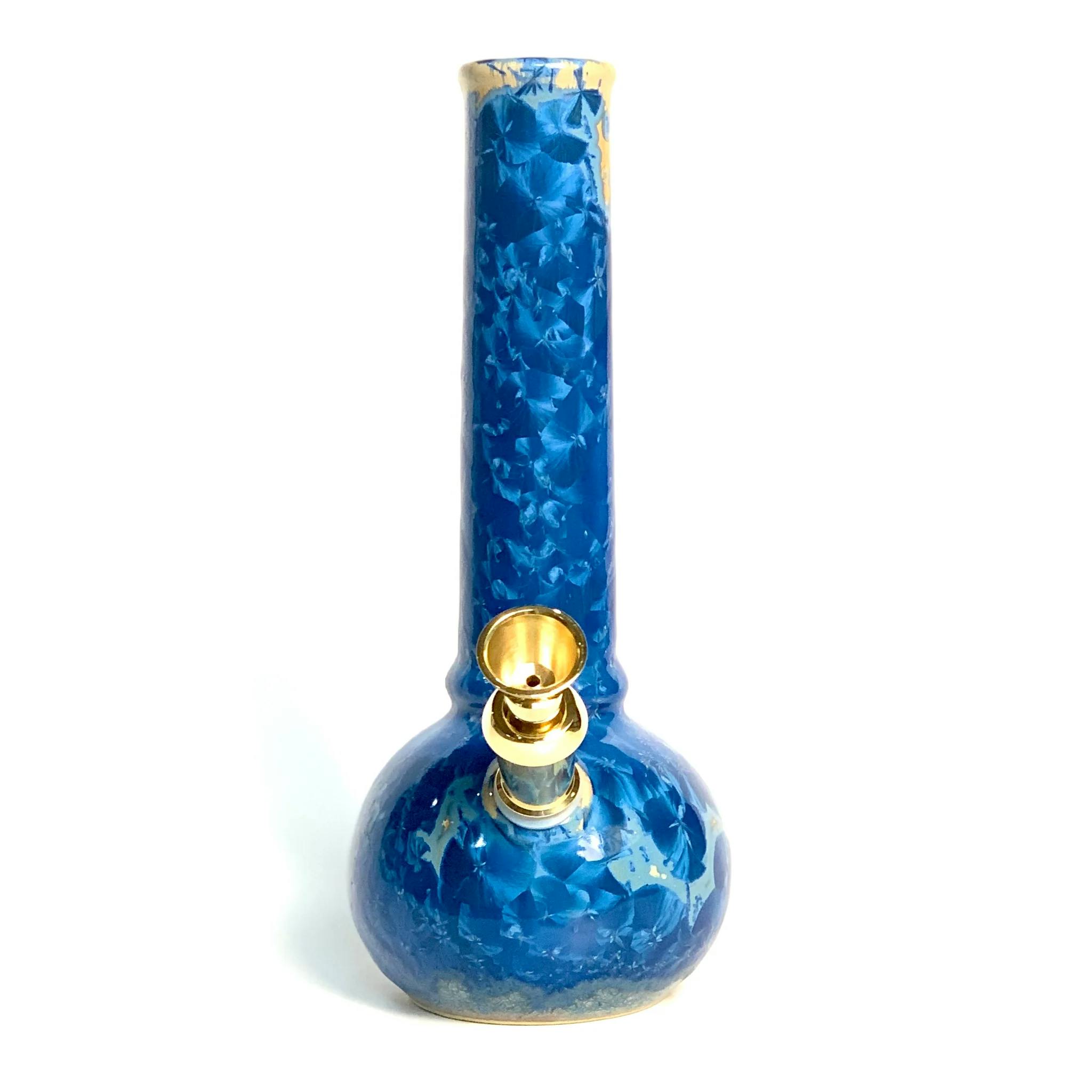 Minh Le Studio Ceramic Bong | Crystalline Cobalt - ACCESSORIES cannabis product, N/A