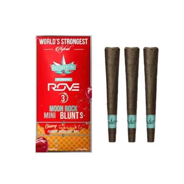 PRESIDENTIAL | MOON ROCK MINI BLUNT - CHERRY GELATO | 3PK x HYBRID