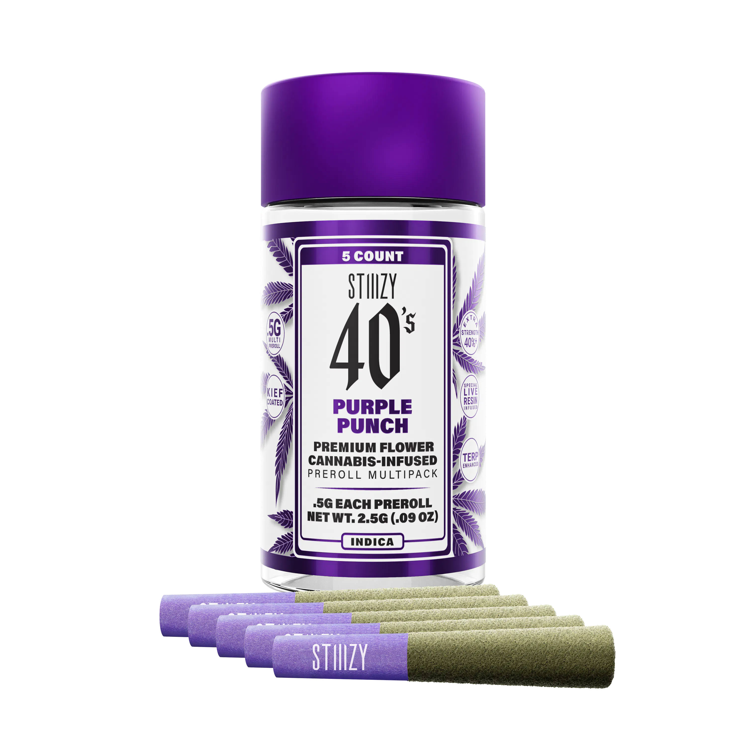 Purple Punch 40's Pre-Roll Multi-Pack | 2.5g at Nature's Wonder