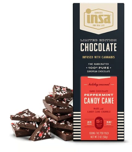 Peppermint Candy Cane Chocolate Bar