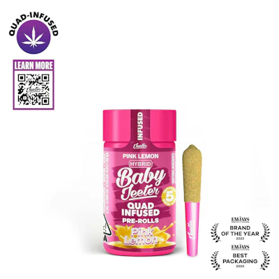 Jeeter - 5-Pack .5g Quad Infused Prerolls - Pink Lemon - PRE_ROLLS by Jeeter at King of Budz