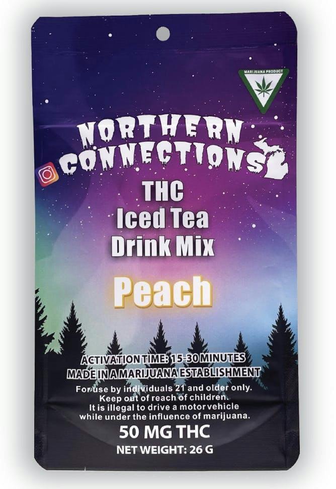 Northern Connections - Peach Iced Tea Drink Mix 50mg Infused Beverage Preparation