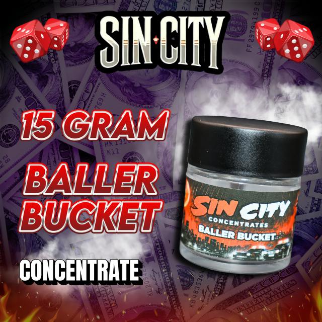 Sin City - Live Resin Baller Bucket - (15g) - **SHERB CREAM PIE**