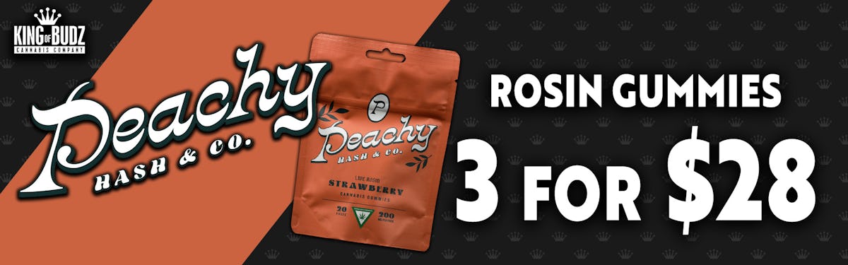 Peachy Rosin Gummies 3/$28
