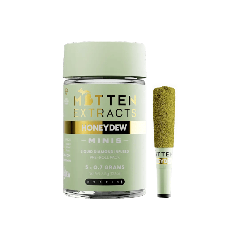 Mitten Extracts x 5 Infused Prerolls | Honeydew