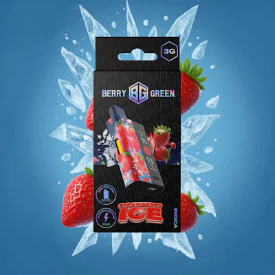 Berry Green - 3g Disposable - Strawberry Ice - DISPOSABLES by Berry Green at King of Budz