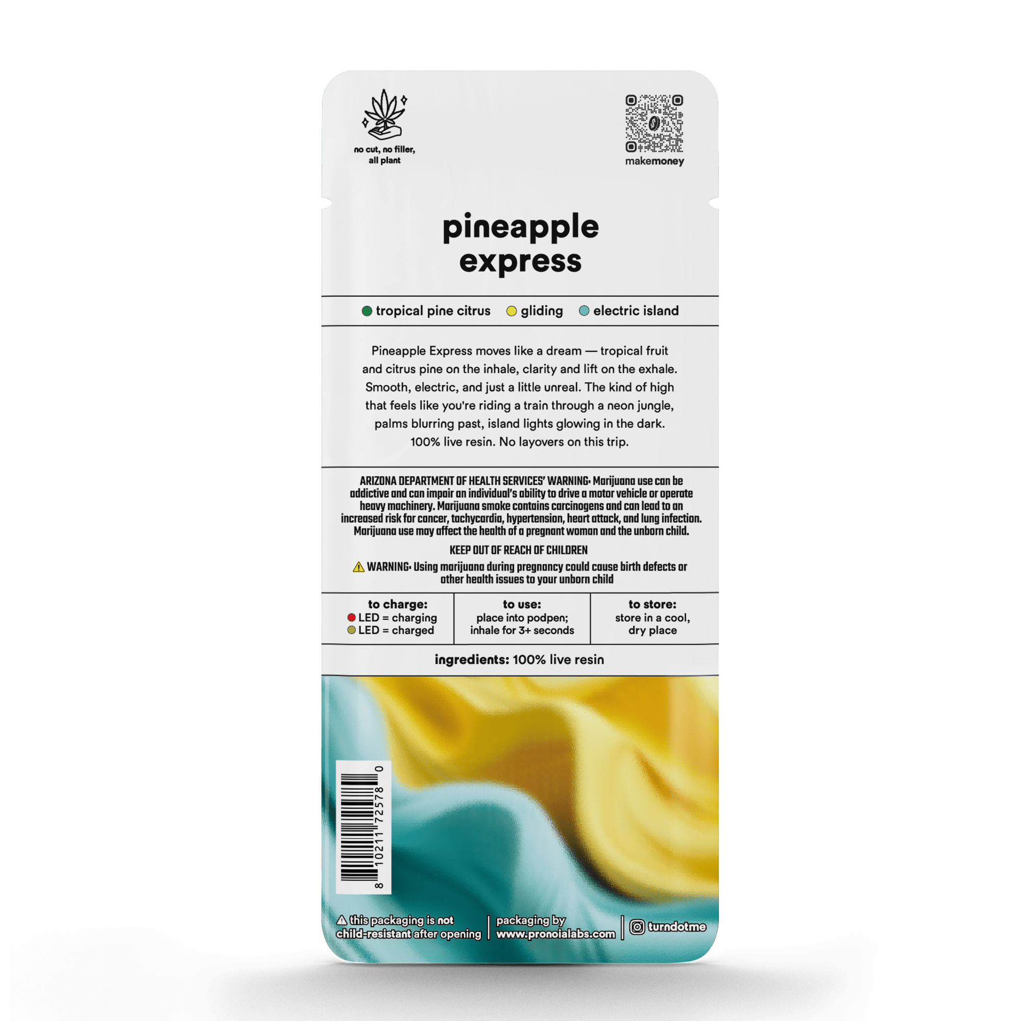 turn 1g Live Resin Pod - Pineapple Express