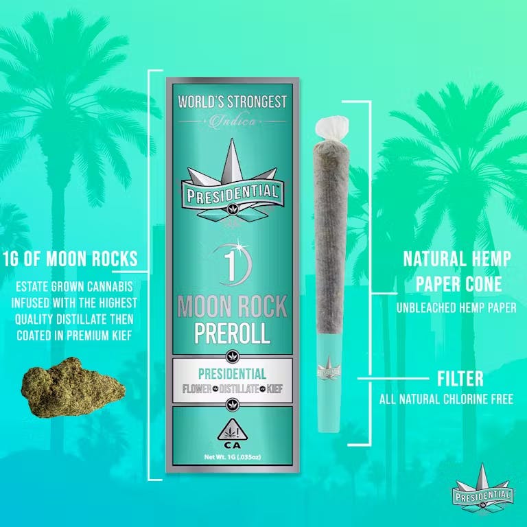 Presidential - 1g Moon Rock Infused Preroll - OG