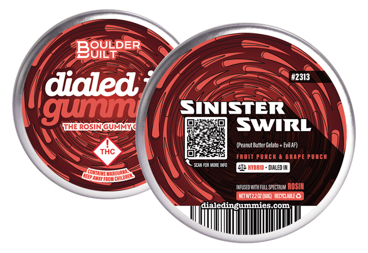 Photo of Dialed In – Rosin Gummies – SInister Swirl (H) 100mg