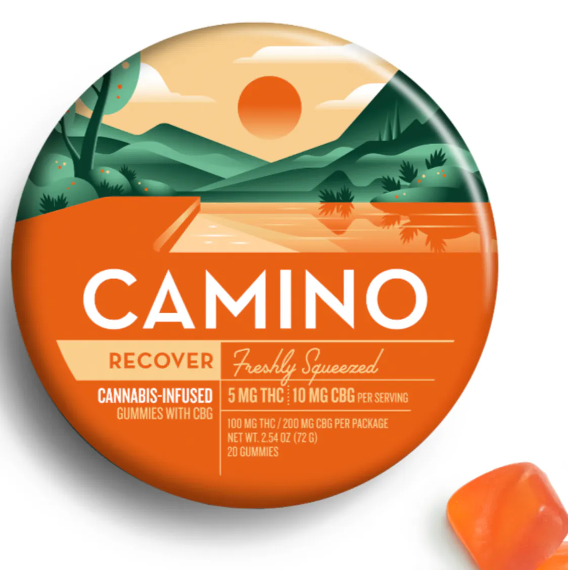 Camino: Freshly Squeezed 200mg 20:20 Gummies at Green Acres