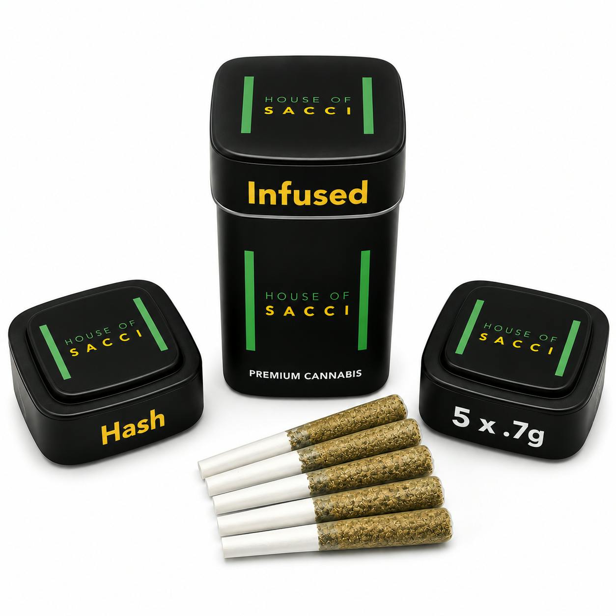 House Of Sacci - 5 Pack .7g Infused Prerolls - Trop Cherry