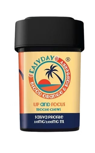 Blood Orange & Raspberry 10mg THC 10-pk Troche (Up & Focus)