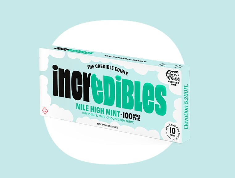Edibles | Incredibles | Milk Chocolatey Mint | Mile High Mint | 10 pcs | 100mg